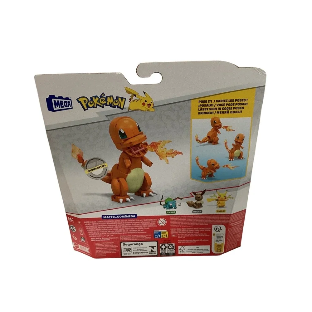 Mega Pokemon Build & Show Charmander 180 Pcs Building Set GKY96 New